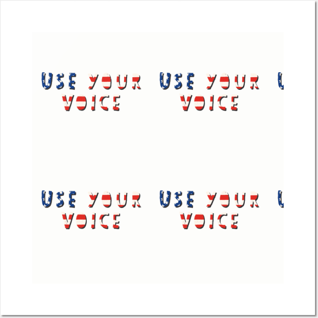 Use Your Voice USA Wall Art by Sandra Hutter Designs